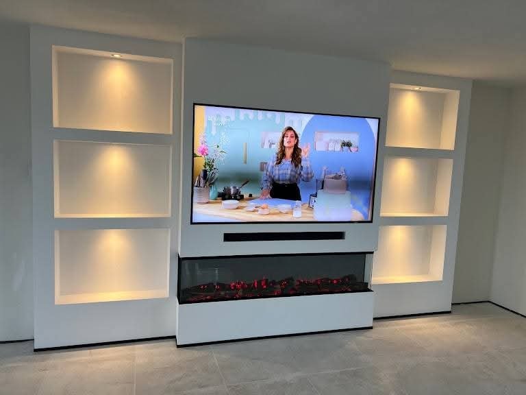 Mediawall met haard