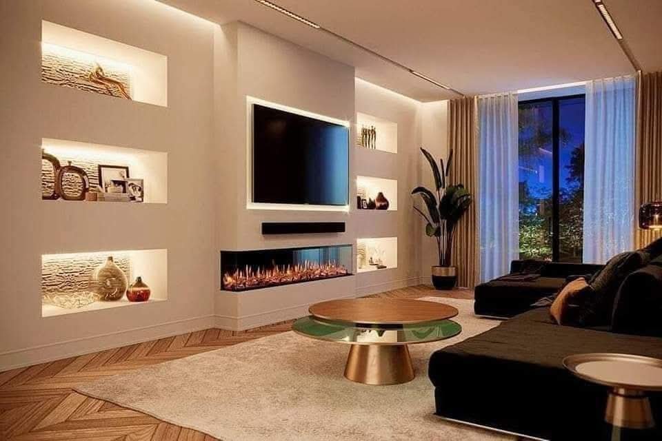 Cinewall in een japandi woonkamer